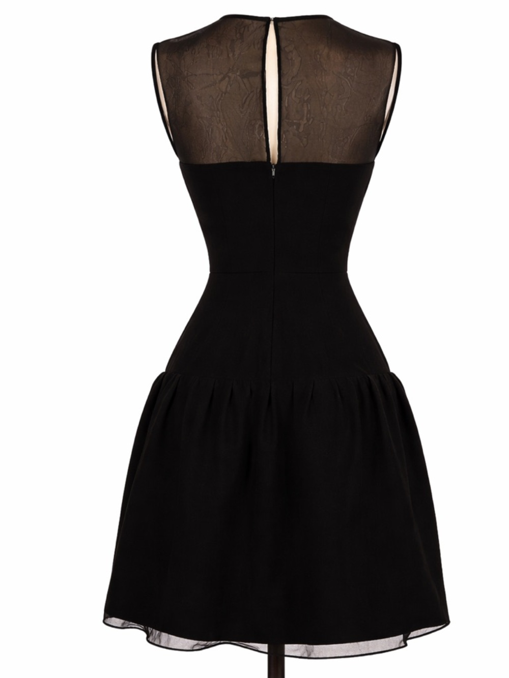 DVF Cocktail Black Dress Size 4 - Picture 10 of 10